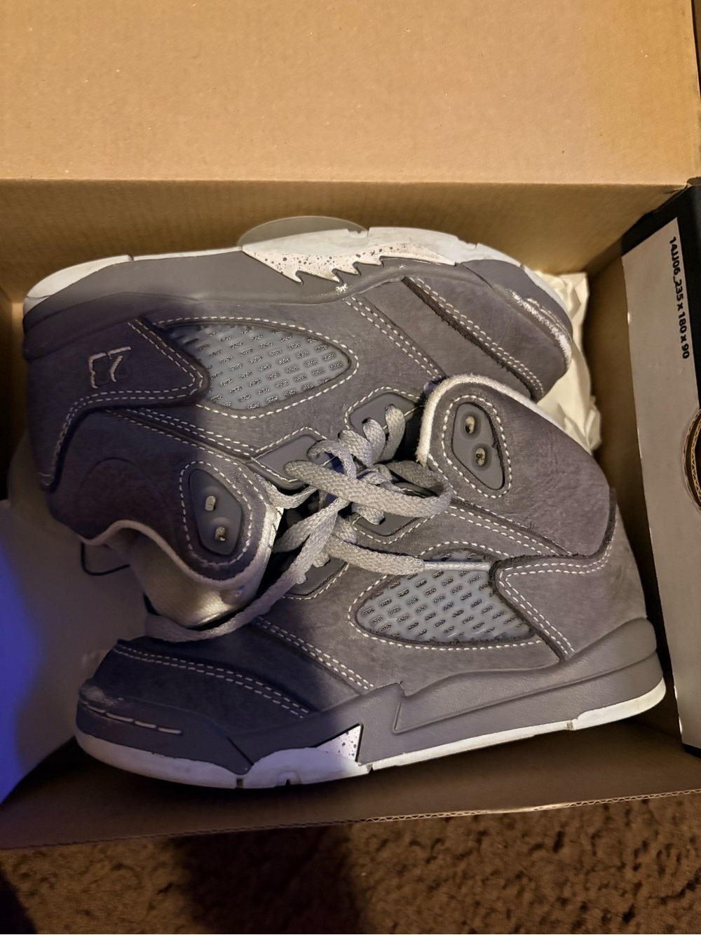 Jordan Kids' Gray High-Top Sneakers